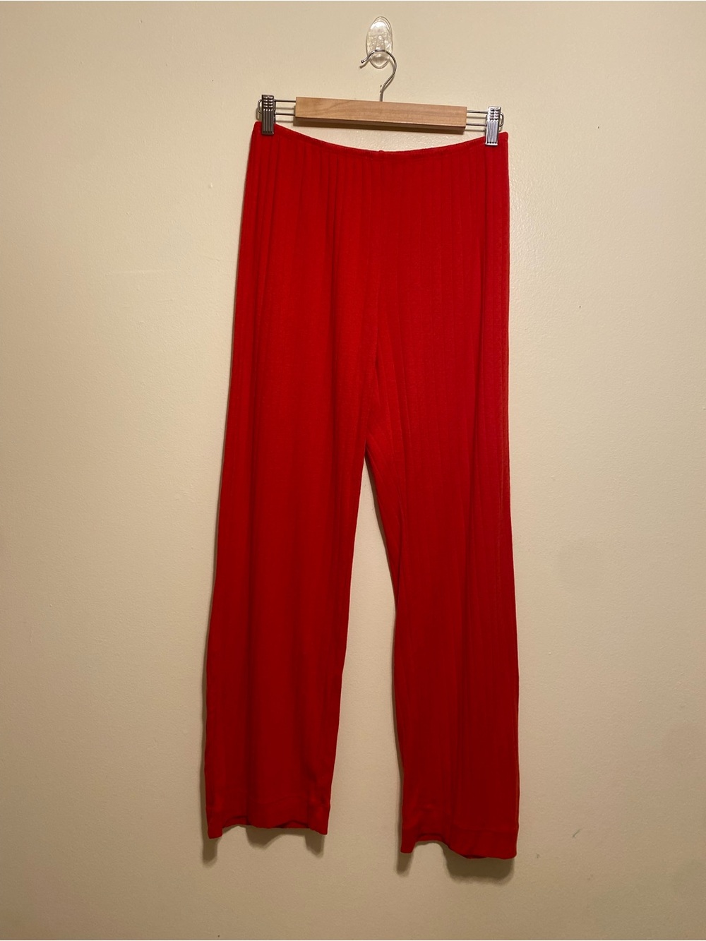 DONNI. Organic cotton Red Lounge Pants. Size M